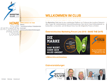 Tablet Screenshot of marketingclub-linz.at
